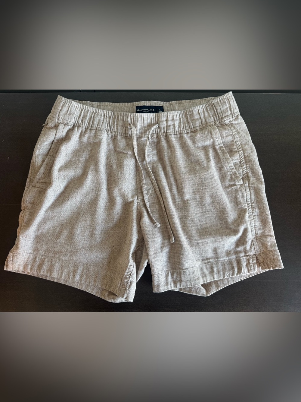 Abercrombie Linen-Blend Pull-On Short